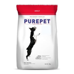 PUREPET Meat and Rice Adult Dog Pellet Food, 10kg