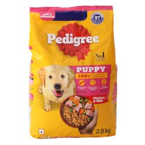 Pedigree Puppy Dry Dog Food, Chicken & Milk, 2.8 kg